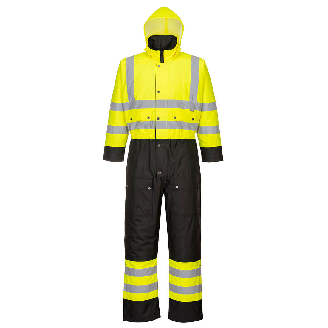 Hi-Vis Contrast bélelt overál – Szín: Sarga-fekete, Méret: Xxxl