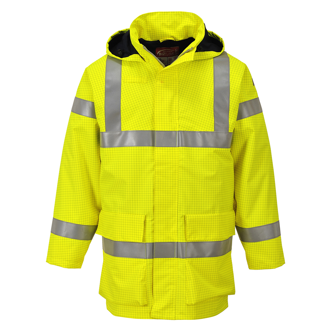 Bizflame Rain Hi-Vis Multi Lite kabát – Szín: Sarga, Méret: Xxxl