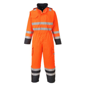Bizflame Rain Hi-Vis Multi overál – Szín: Narancs-navy, Méret: Xxxl