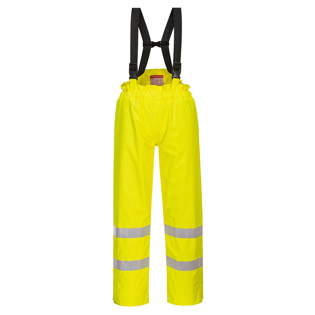 Bizflame Rain bélelt- Hi-Vis antisztatikus FR nadrág – Szín: Sarga, Méret: Xxxl