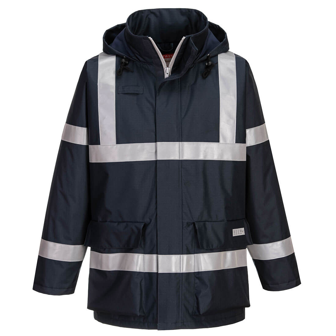 Bizflame Rain antisztatikus lángálló esőkabát – Szín: Navy, Méret: Xxxl